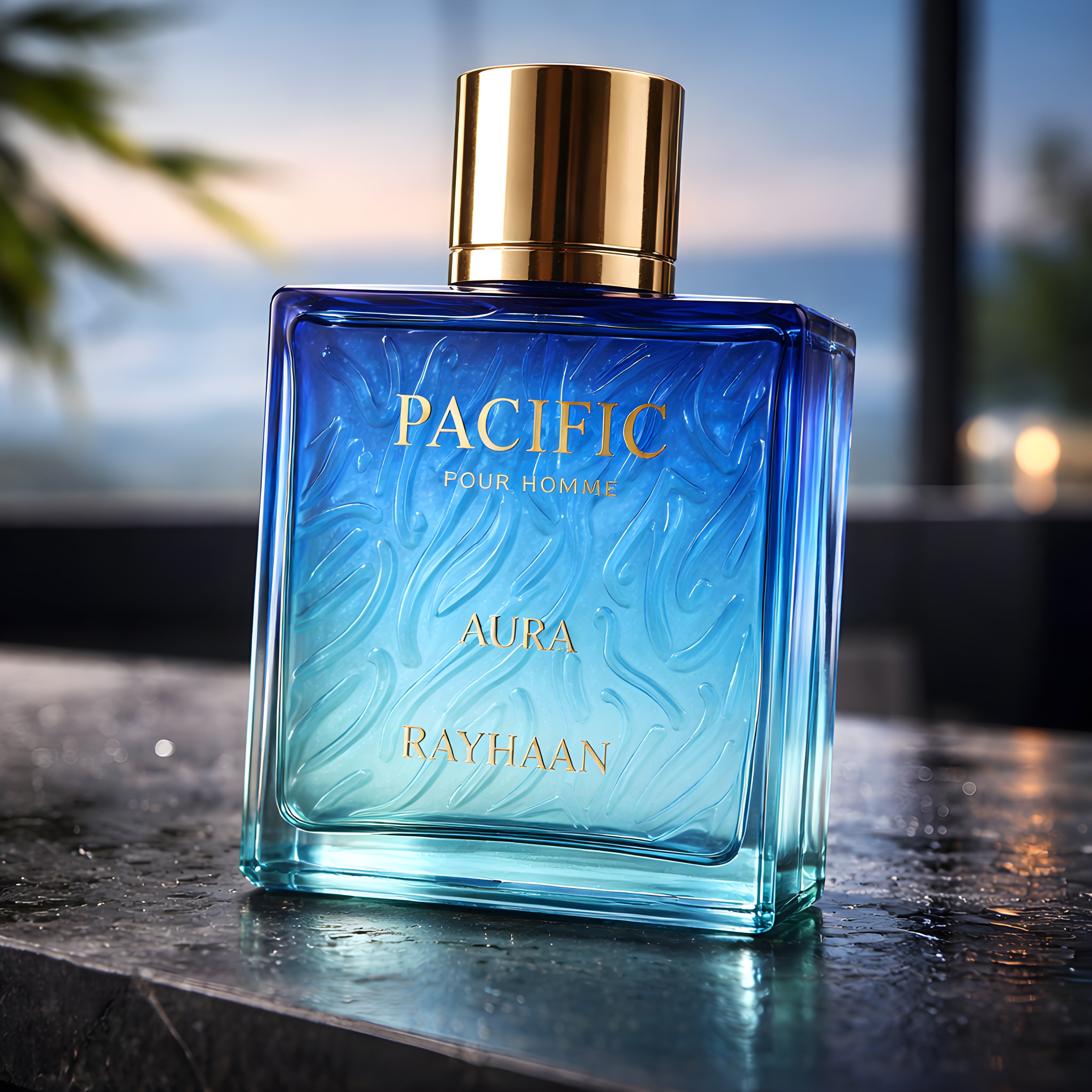Rayhaan Pacific Aura 100ml EDP Men Fresh Aquatic Citrus Perfume